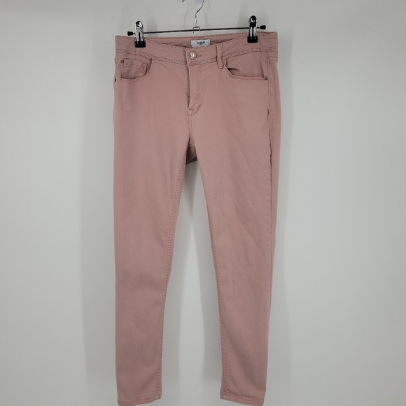 Kensie jeans Womens Effortless Ankle Mid Rise Pink Denim Size 8 - Picture 2 of 16